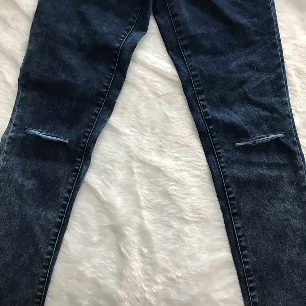 Aeropostale Knee Slit Acid Wash Jeggings Size 0 - Picture 4 of 7